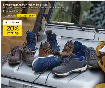 ANWB Leren wandelschoen met Vibram® zool aanbieding