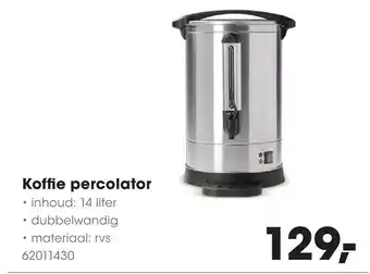 HANOS Koffie percolator aanbieding