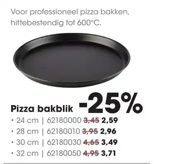 HANOS Pizza bakblik 24 cm aanbieding