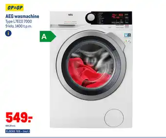 Makro AEG wasmachine Type L7ECO 7000 9 kilo aanbieding