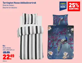 Makro Tarrington House dekbedovertrek 140 x 200/220 cm aanbieding