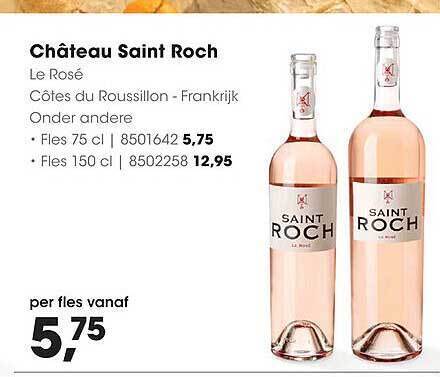 Château Saint Roch Le Rosé Côtes Du Roussillon - Frankrijk aanbieding ...