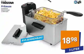 Action TRISTAR Friteuze 3 L aanbieding