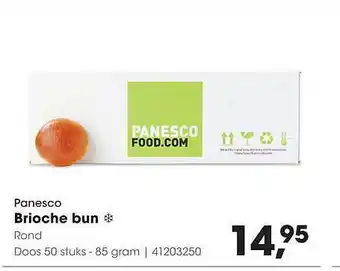 HANOS Panesco Brioche Bun Rond aanbieding