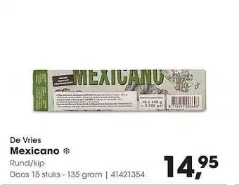 HANOS De Vries Mexicano Rund-Kip aanbieding