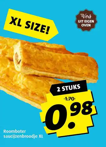 Boni Roomboter saucijzenbroodje XL aanbieding