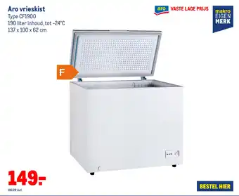 Makro Aro vrieskist aanbieding