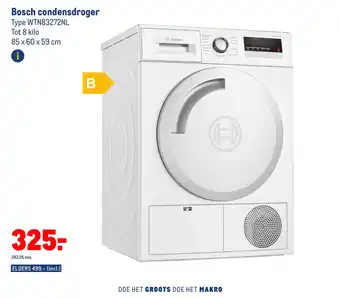 Makro Bosch condensdroger aanbieding