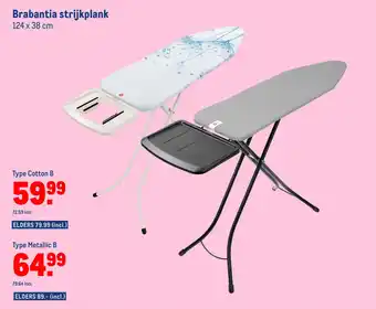 Makro Brabantia strijkplank aanbieding