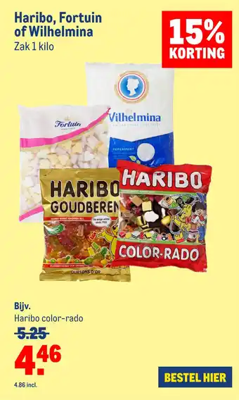 Makro Haribo, Fortuin of Wilhelmina aanbieding