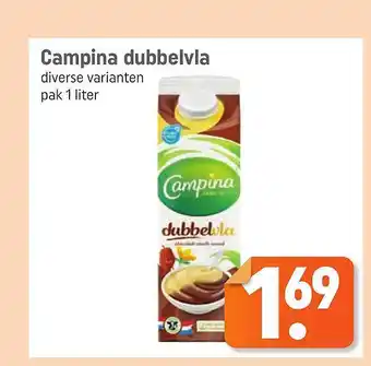 Lekker Makkelijk Campina Dubbelvla aanbieding