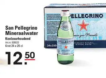 Sligro San Pellegrino Mineraalwater Koolzuurhoudend aanbieding