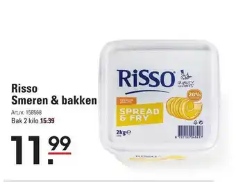 Sligro Risso Smeren & Bakken aanbieding