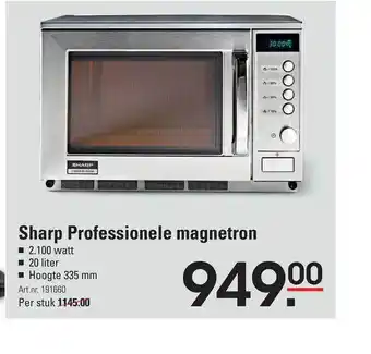 Sligro Sharp Professionele Magnetron aanbieding