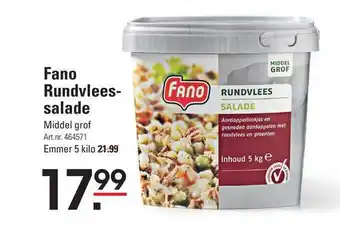 Sligro Fano Rundvleessalade Middel Grof aanbieding