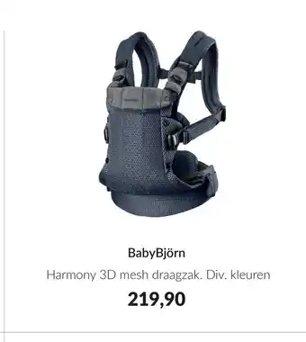 Babypark BabyBjorn Harmony 3D mesh draagzak aanbieding