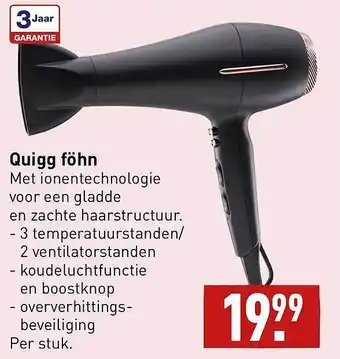 ALDI Quigg Föhn aanbieding