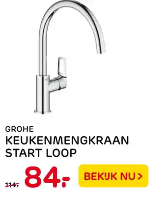 Praxis Grohe keukenmengkraan start loop aanbieding