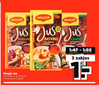 PLUS Maggi Jus 18-29 gram aanbieding