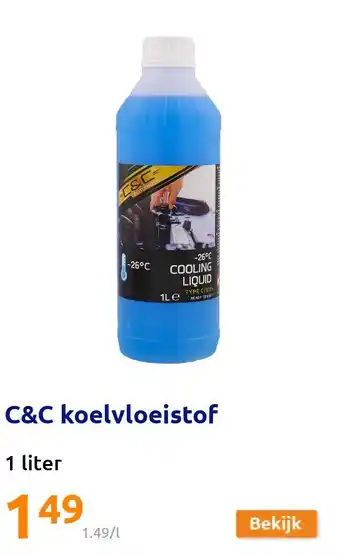 Action C&C koelvloeistof aanbieding