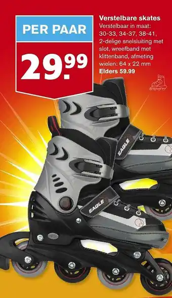 Hoogvliet Verstelbare Skates aanbieding