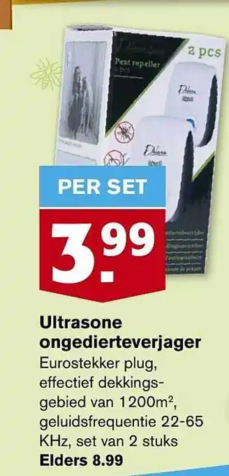 Hoogvliet Ultrasone Ongedierteverjager aanbieding