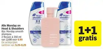 Albert Heijn Alle Monday En Head & Shoulders 1+1 Gratis aanbieding