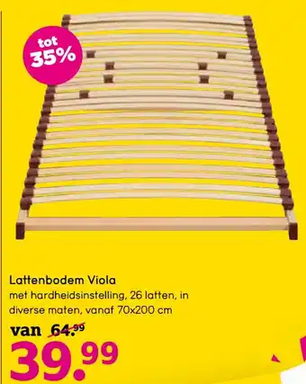 Leen Bakker Lattenbodem Viola 70x200 cm aanbieding