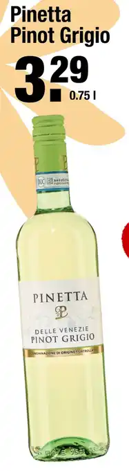 ALDI Pinetta Pinot Grigio 0.75 l aanbieding