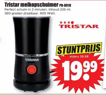 Dirk Tristar Melkopschuimer PD-8910 aanbieding