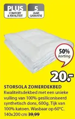 Jysk STORSOLA ZOMERDEKBED aanbieding