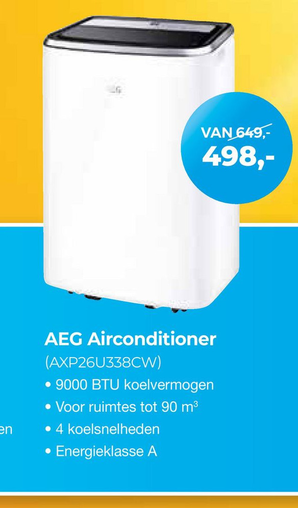 AEG Airconditioner (AXP26U338CW) aanbieding bij EP