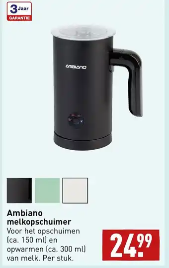 ALDI Ambiano melkopschuimer aanbieding