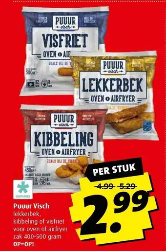 Boni Puuur Visch Lekkerbek, Kibbeling Of Visfriet Voor Oven Of Airfryer aanbieding