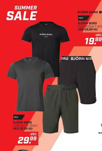 Daka Sport Björn Borg Logo Active T-Shirt Of Björn Borg Logo Active Short aanbieding