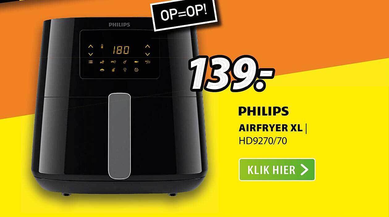 Philips Airfryer XL HD927070 aanbieding bij Expert