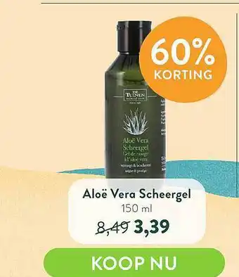 Holland & Barrett De Tuinen Aloë Vera Scheergel 60% Korting aanbieding