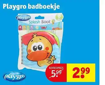 Kruidvat Playgro Badboekje aanbieding