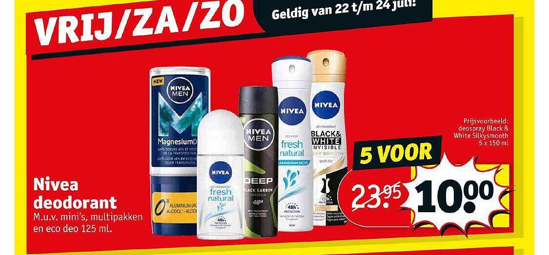 Nivea Deodorant aanbieding bij Kruidvat