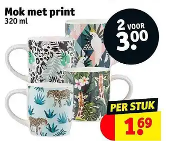 Kruidvat Mok Met Print aanbieding