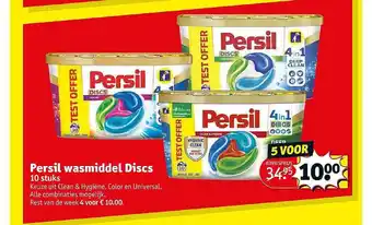 Kruidvat Persil Wasmiddel Discs aanbieding