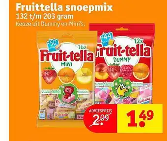 Kruidvat Fruittella Snoepmix aanbieding