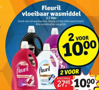 Kruidvat Fleuril vloeibaar wasmiddel aanbieding