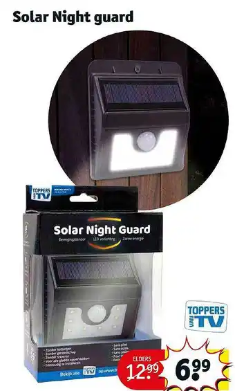 Kruidvat Solar Night Guard aanbieding