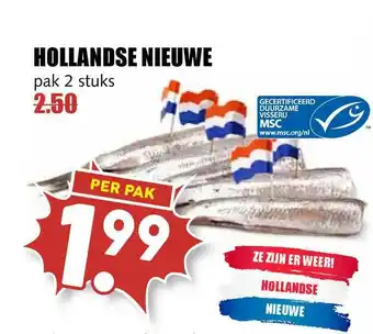 MCD Supermarkt Hollandse nieuwe pak 2 stuks aanbieding