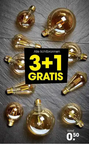 Kwantum Alle Lichtbronnen 3+1 Gratis aanbieding