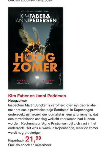 Libris Kim faber en janni pedersen - hoogzomer aanbieding