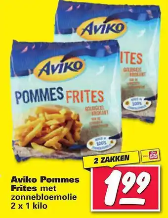 Nettorama Aviko Pommes Frites Met Zonnebloemolie aanbieding