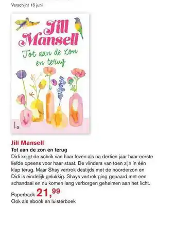 Libris Jill mansell - tot aan de zon en terug aanbieding