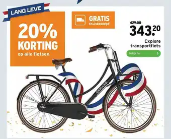 GAMMA Explore transportfiets aanbieding